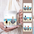 Load image into Gallery viewer, Beach Sand Custom Printed Pet & Owner Coffee Mug | Alpha Paw