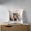 Load image into Gallery viewer, Christmas Scene Personalized Pet & Owner Pillow | Alpha Paw