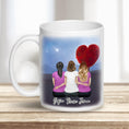 Load image into Gallery viewer, Heart Tree Personalized Best Friend Sister Coffee Mug | Alpha Paw