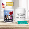 Load image into Gallery viewer, Heart Tree Personalized Best Friend Sister Coffee Mug | Alpha Paw