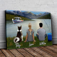 Load image into Gallery viewer, Lake & Mountain Personalized Wrapped Canvas | Alpha Paw