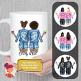 Load image into Gallery viewer, Personalized Best Friend Or Sister With Jackets Coffee Mug | Alpha Paw