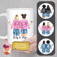 Load image into Gallery viewer, Personalized Best Friend Or Sister With Jackets Coffee Mug | Alpha Paw