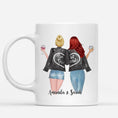 Load image into Gallery viewer, Personalized Best Friend Or Sister With Jackets Coffee Mug | Alpha Paw
