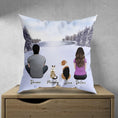 Load image into Gallery viewer, Snow Personalized Pet & Owner Pillow | Alpha Paw