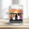 Load image into Gallery viewer, Sunset Personalized Best Friend (Or Sisters) Coffee Mug | Alpha Paw