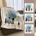 Load image into Gallery viewer, The Moon Personalized Pet & Owner Blanket | Alpha Paw