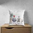 Load image into Gallery viewer, White Mountains Personalized Pet & Owner Pillow | Alpha Paw