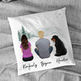 Load image into Gallery viewer, White Mountains Personalized Pet & Owner Pillow | Alpha Paw