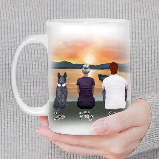 Sunset Personalized Pet & Owner Coffee Mug | Alpha Paw